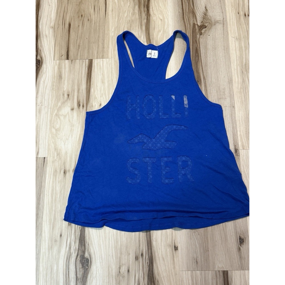 Vintage Y2K Hollister Blue Tank Tops RARE Women's Size S